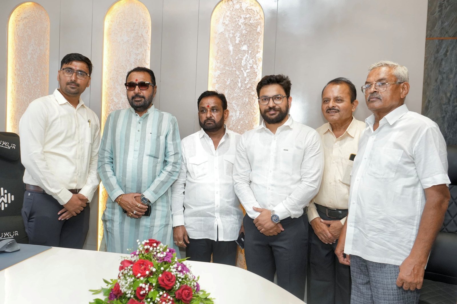 Opening ceremony at the Lonar office with Union Minister Shri. Prataprao Jadhav
