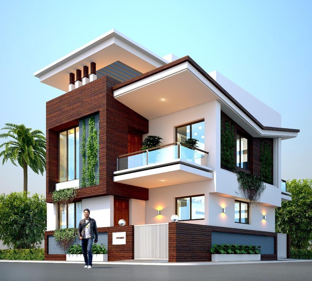 Bavne Bungalow, Lonar — the 3D architectural render