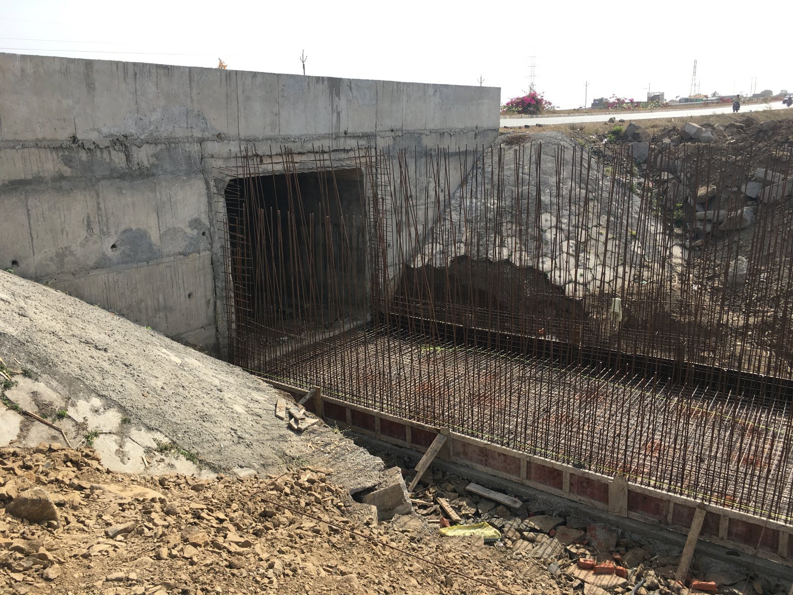 Box culvert construction, NH361